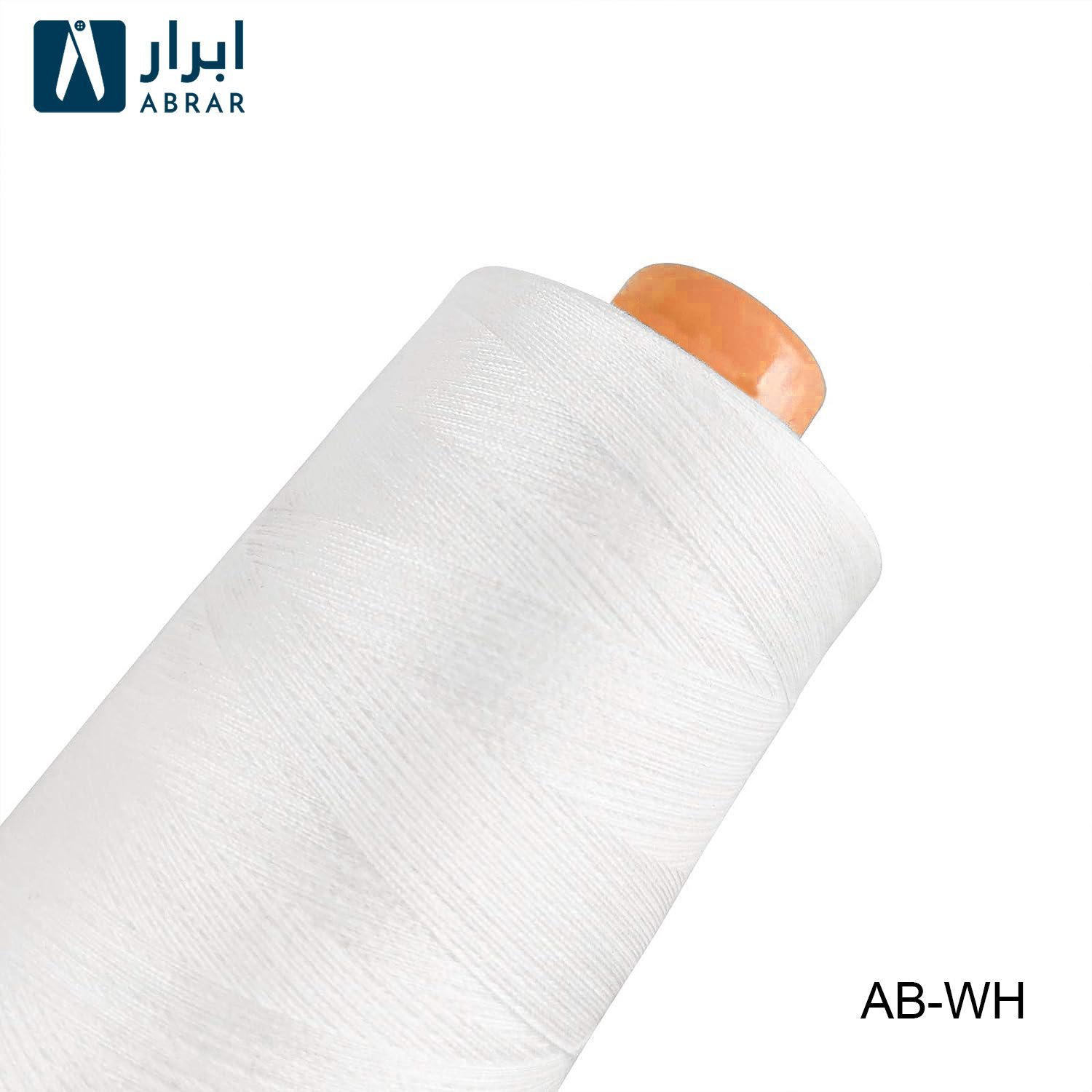 wh.jpg Abrar Premium Sewing Thread 3000 Yards - WH - Image 1
