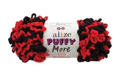 Alize Puffy More 6569 Double-Sided Finger Knitting Blanket Yarn 150g Soft Loop Thread