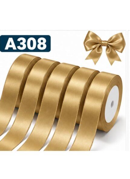 1 Inch Satin Ribbon 5 Rolls Set A308 85 Yards Total Polyester Decorative Craft