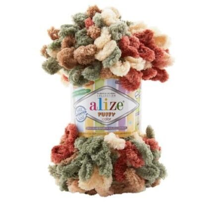 Alize Puffy Color 6039 Finger Knitting Blanket Yarn 100g Soft Micro-Polyester Loop Thread
