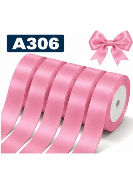 1 Inch Satin Ribbon 5 Rolls Set A306 85 Yards Total Polyester Decorative Craft