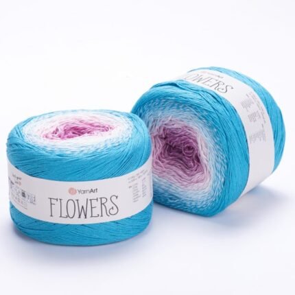YarnArt Flowers 294 Gradient Cake Knitting & Crochet Yarn 250g 1000m Cotton 1 Piece