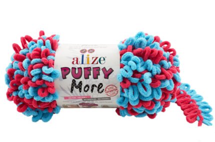 Alize Puffy More 6553 Double-Sided Finger Knitting Blanket Yarn 150g Soft Loop Thread