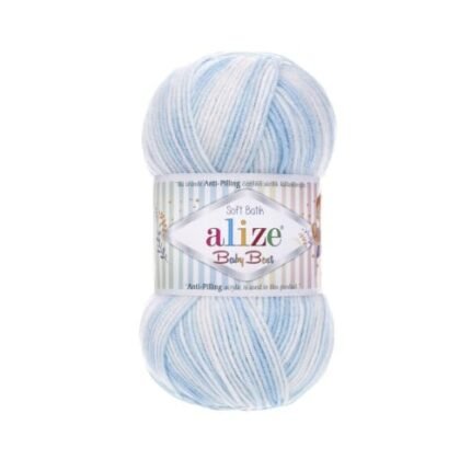 Alize Baby Best Batik 6669 Anti-Pilling Acrylic & Bamboo Knitting & Crochet Yarn 100g