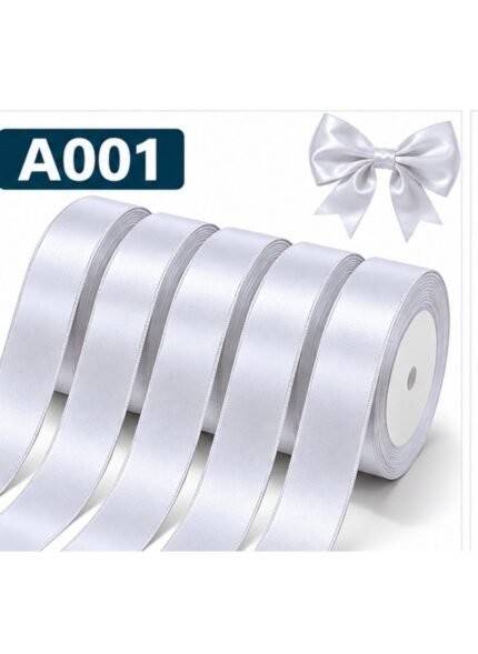 1 Inch Satin Ribbon 5 Rolls Set A001 85 Yards Total Polyester Decorative Craft