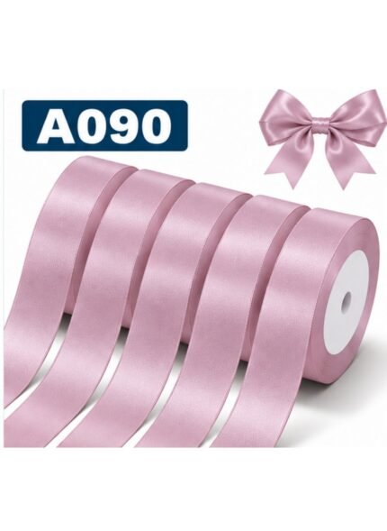 1 Inch Satin Ribbon 5 Rolls Set A090 85 Yards Total Polyester Decorative Craft