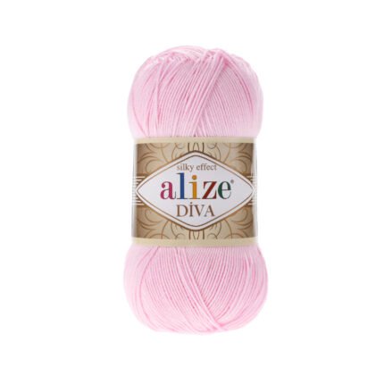 Alize Diva 185 Premium Silk Effect Knitting & Crochet Yarn 100g Microfiber Acrylic