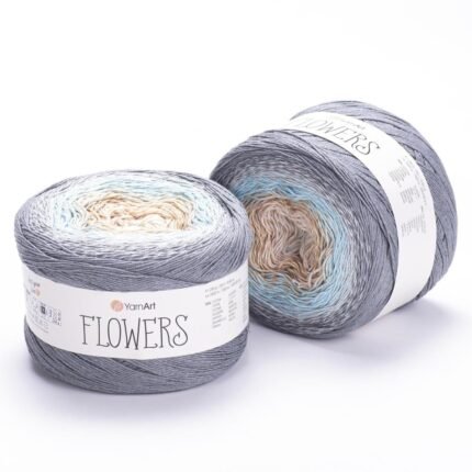YarnArt Flowers 268 Gradient Cake Knitting & Crochet Yarn 250g 1000m Cotton 1 Piece