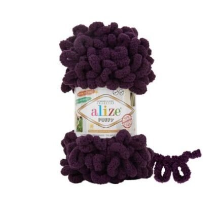 Alize Puffy 986 Finger Knitting Blanket Yarn 100g Soft Micro-Polyester Loop Thread