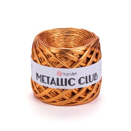 YarnArt Metallic 8106 Shiny Ribbon Leather Crochet & Knitting Yarn 180g Turkish Thread