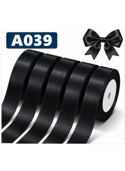1 Inch Satin Ribbon 5 Rolls Set A039 85 Yards Total Polyester Decorative Craft