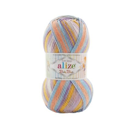 Alize Baby Best Batik 8104 Anti-Pilling Acrylic & Bamboo Knitting & Crochet Yarn 100g