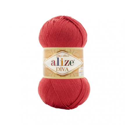 Alize Diva 366 Premium Silk Effect Knitting & Crochet Yarn 100g Microfiber Acrylic
